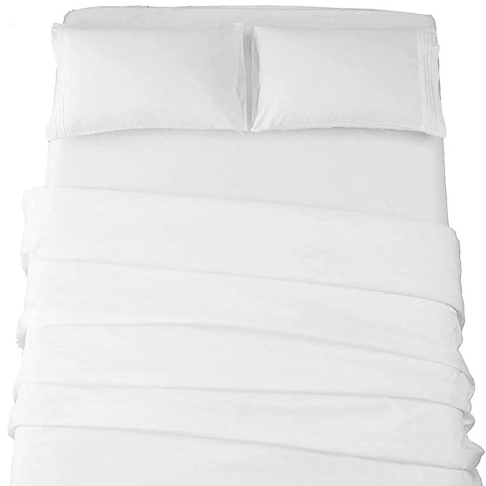 Bed Sheet Set (White, Full) - Picture 6 of 13